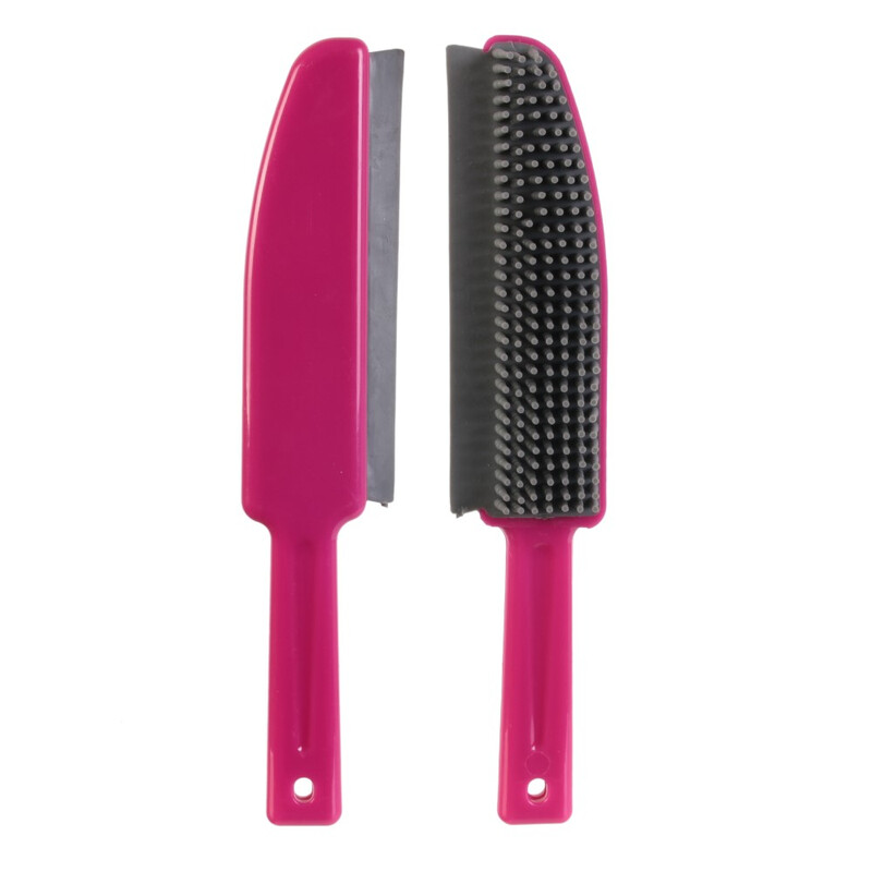 JE CHERCHE UNE IDEE Brosse de nettoyage avec grattoir en caoutchouc