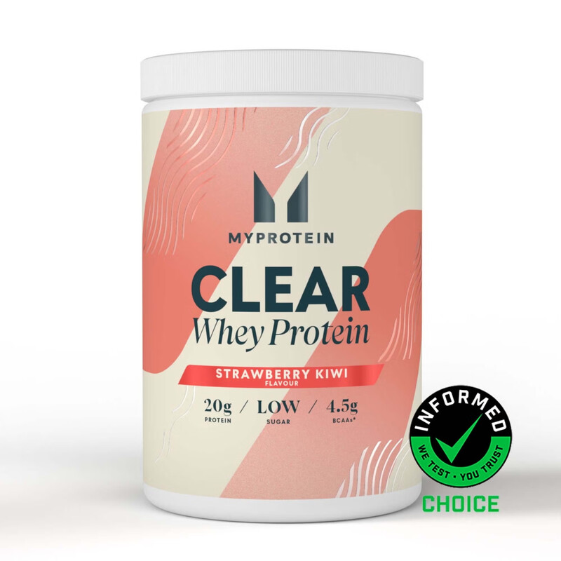 Myprotein Clear Whey Isolate Strawberry Kiwi Protein Nutrition Powder - 500G