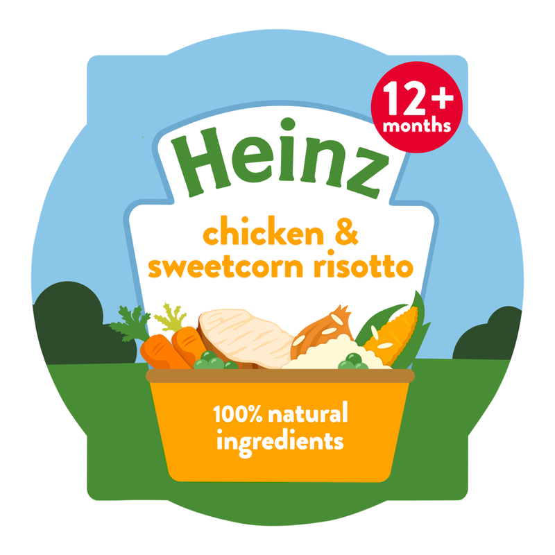 Heinz Chicken & Sweetcorn Risotto Baby Food Tray 12+ Months 200G