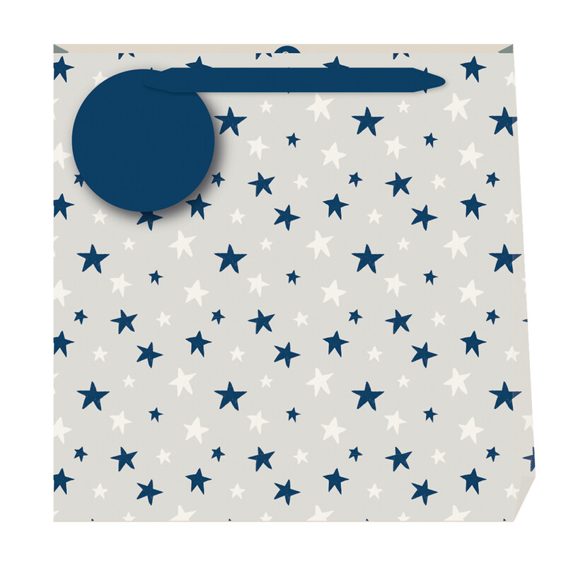 Linen Astros Indigo Medium Gift Bag