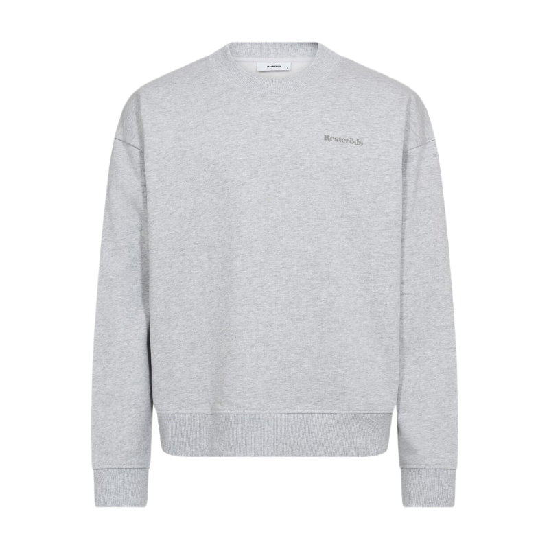 Resteröds RTDRAKE CREW Rundhals-Sweatshirt in Heather Grey 2XL Übergröße