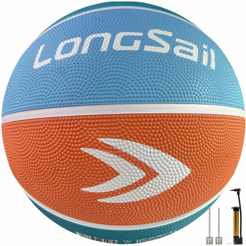 High-quality Rubber Basketball（29.5"） Size7#Tangerine / Light Blue / Sapphire Blue /