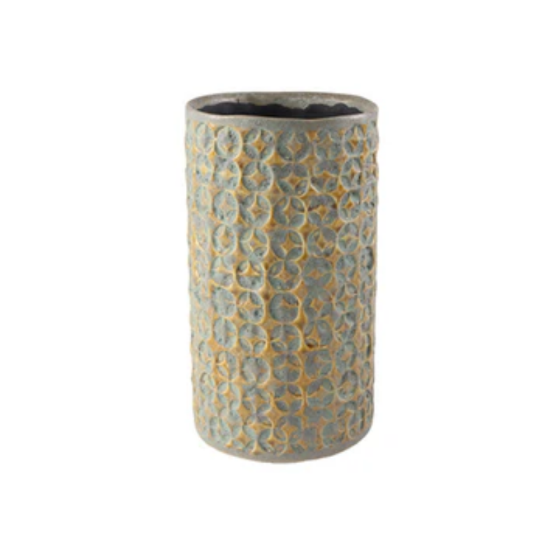 Terni Planter Mustard D14Cm H26Cm