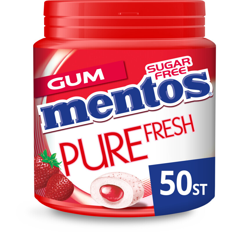 Mentos Pure Fresh Aardbei - 100 g