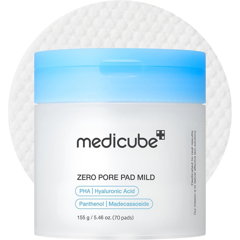Medicube Zero Pore milde pads 70 stuks (inclusief clips)