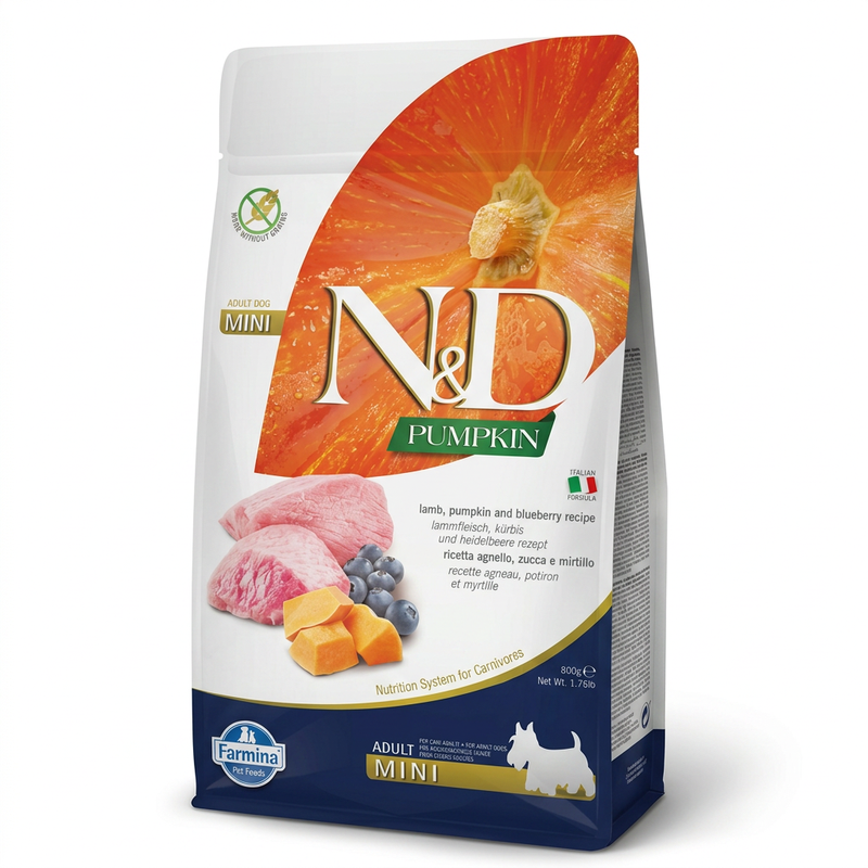 Farmina N&D Pompoen Lam Hondenvoer voor Volwassen Medium/Grote Rassen 2,5 kg