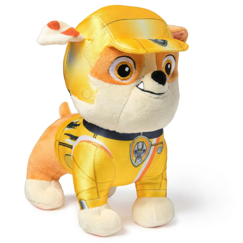 Paw Patrol Rescue Wheels pluche Rubble - 19 cm, multicolor