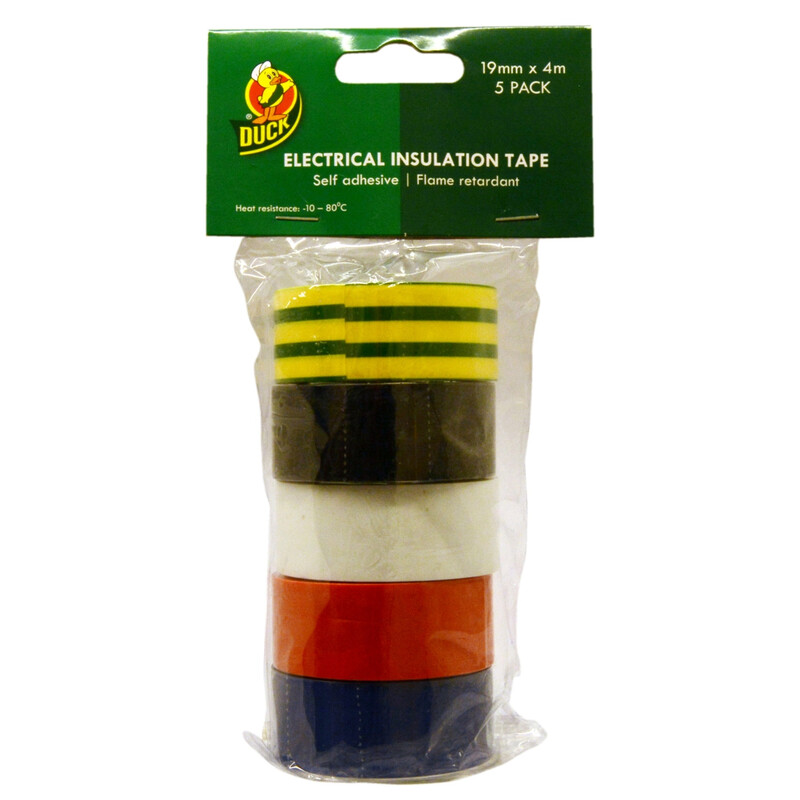 Duck Tape Insulating Electrical Tape Multipack 19mm x 4m