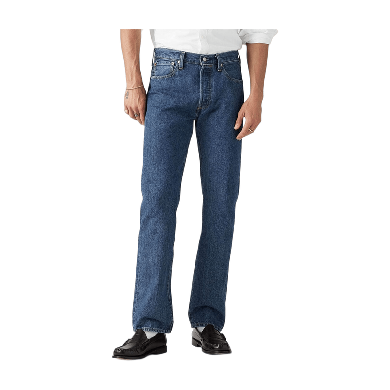 Levi's Heren Jeans Med Indigo - Flat Finish 501 Collectie 34/32
