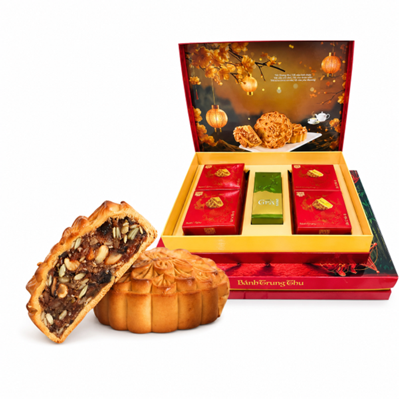 TAN HUE VIEN Gemischte Nüsse Mondkuchen 4x200 g