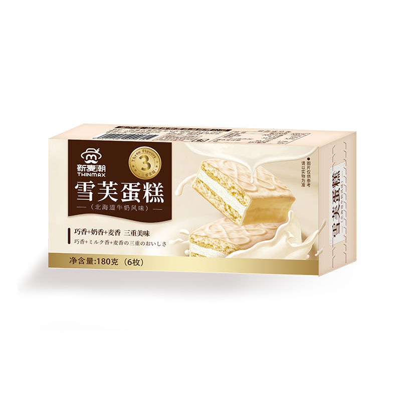 Thinmax Schneeflocken-Kuchen Hokkaido-Milchgeschmack 180 g