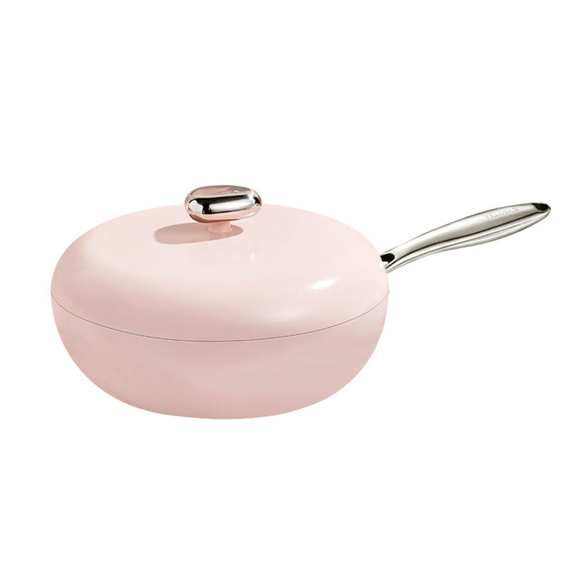 32cm Cast Aluminium Wok with Lid