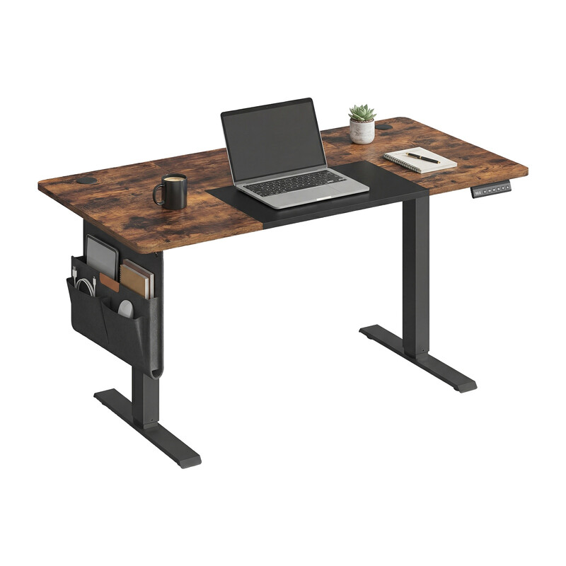 SONGMICSHOME Electric Standing Desk, Height Adjustable Desk, 160.1 x 70.1 cm, 4 Memor