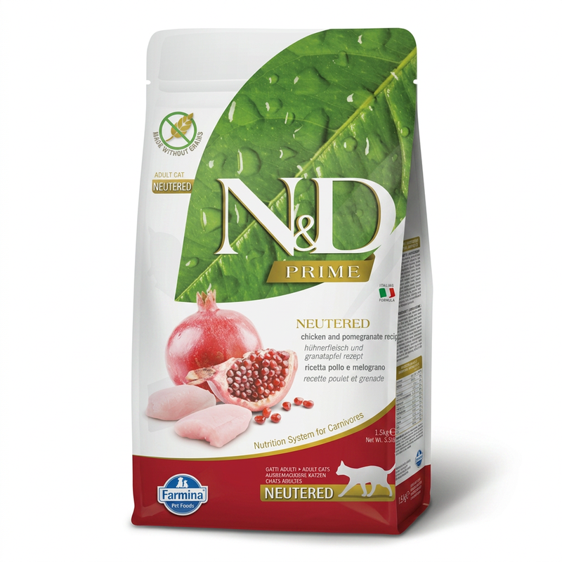 Farmina N&D Prime kastriertes Katzenfutter Huhn 1,5 kg