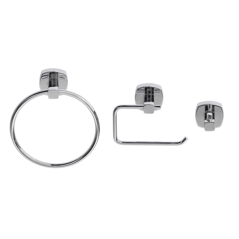 Medway 3pc Bathroom Accessory Set - Chrome