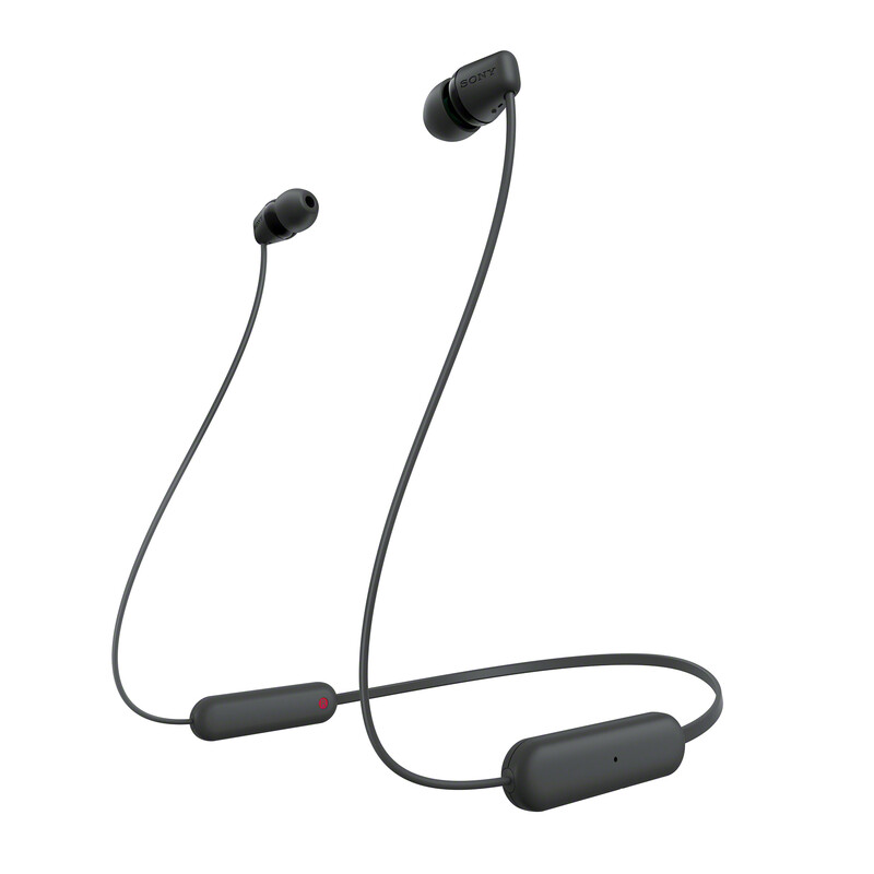 WI-C100 Wireless Neckband Earphones (Black)