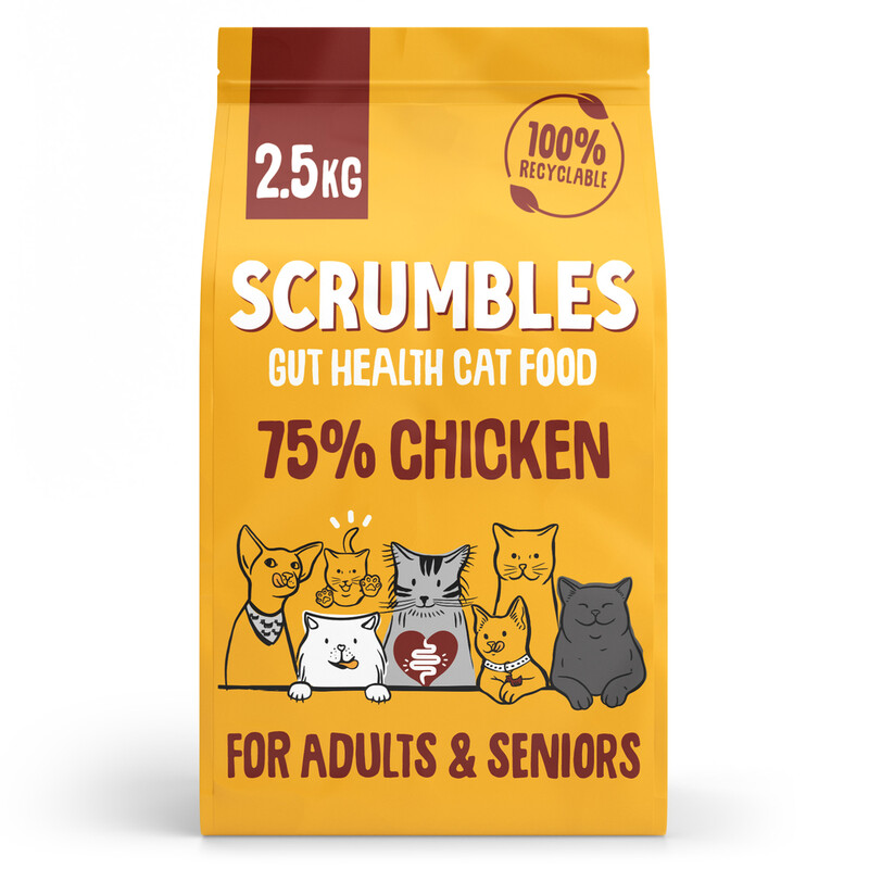 Scrumbles Dry Cat Food Chicken 2.5Kg