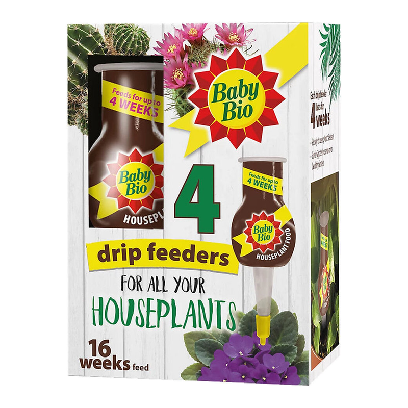 Baby Bio Houseplant Feed Drip Feeders 40ml 4pk