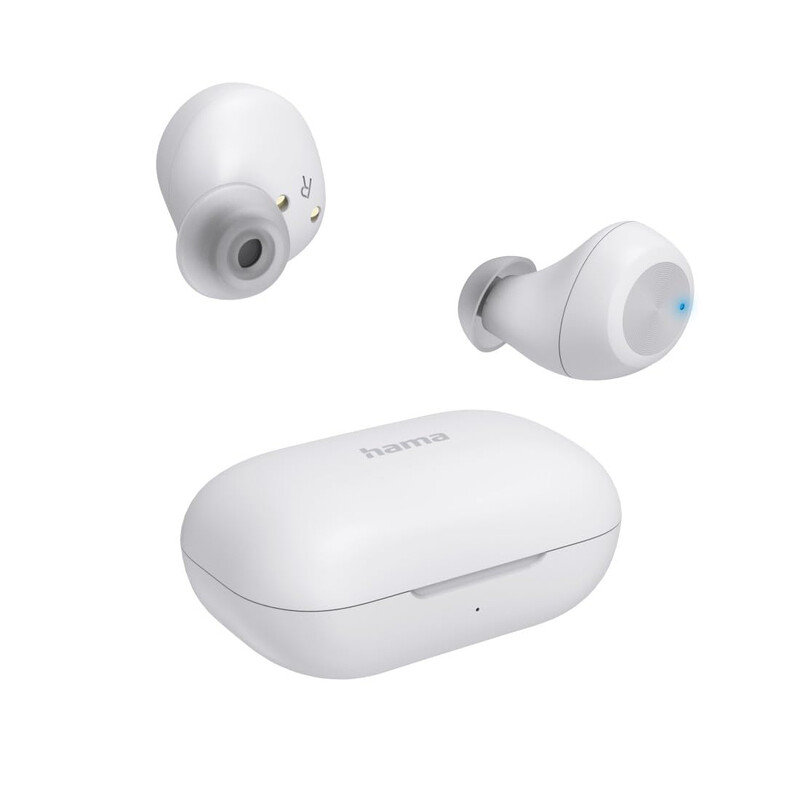 Hama Spirit Chop II True Wireless In-Ear Bluetooth® Kopfhörer mit Equalizer in Weiß für ein personalisiertes Klangerlebnis