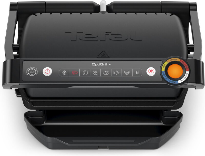 Tefal GC7178 OptiGrill+ Indoor grill en bakplaat - 2000 W vermogen - 6 automatische programma's - MeasureCook-technologie - Afneembare platen - Voor 4-5 personen