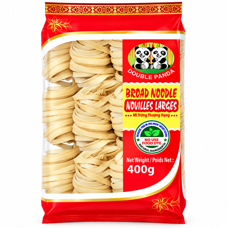 DOUBLE PANDA Breite Nudel (Mì Sợi Lớn) 400 g