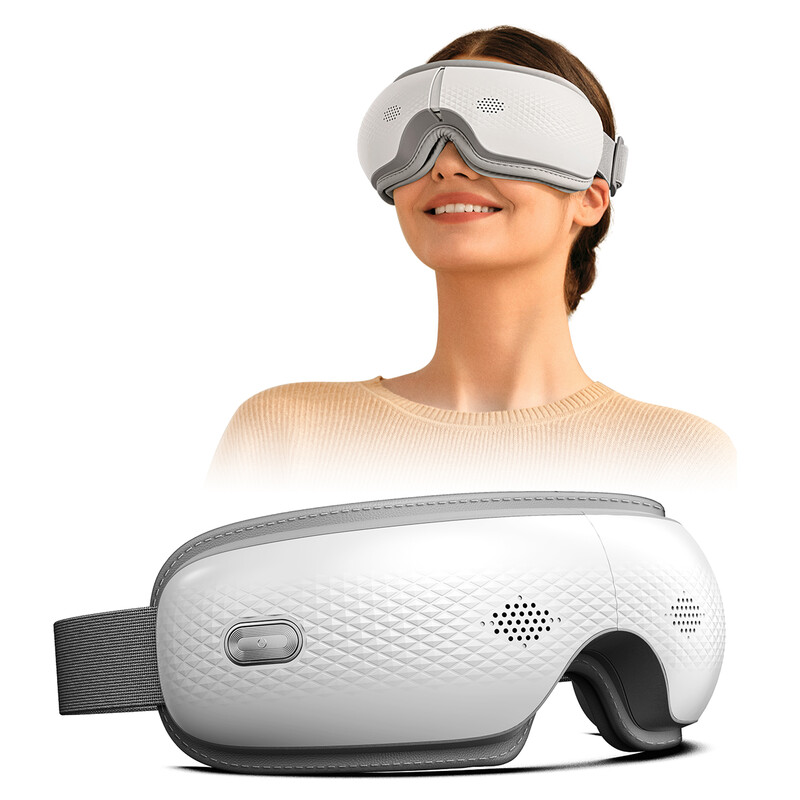 SKG ES300 oogmassageapparaat met luchtkussens en verwarming licht comfortabel huidvriendelijk verlicht oogvermoeidheid eerste keus als cadeau