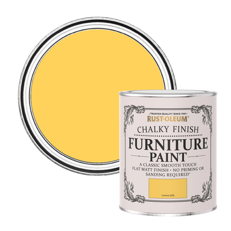 CHALKY FURNITURE PAINT LEMON JELLY 750ML