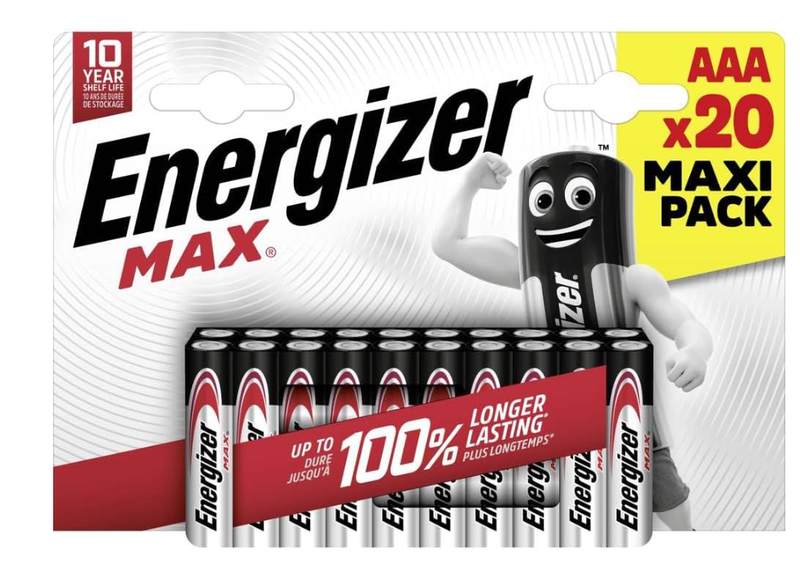 Energizer Aaa Max Alkaline - Pack Of 20