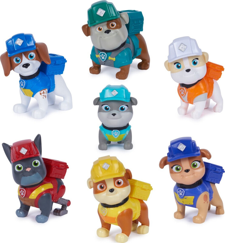 Rubble&Crew Bouw Familie Cadeaupakket - 7 Figuren, 5 cm