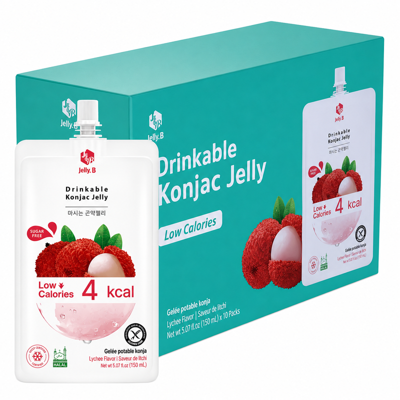 Keumkang Jelly B Konjac Jelly Lychee 150 ml x 10