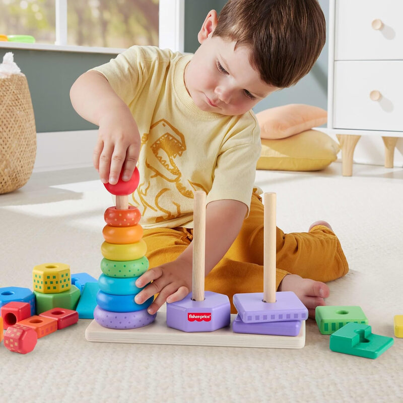 Wooden Stacking Shape Sorter