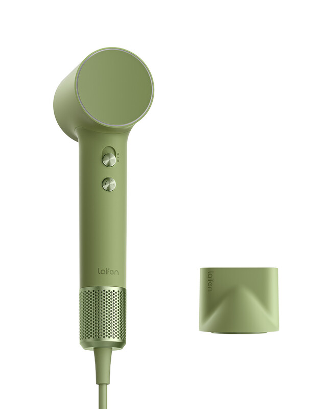 Laifen Mini Haardroger - Negatieve Ionentechnologie met Brushless Motor (110.000 RPM) - Snel Droog en Stil - Reisvriendelijk (Groen)