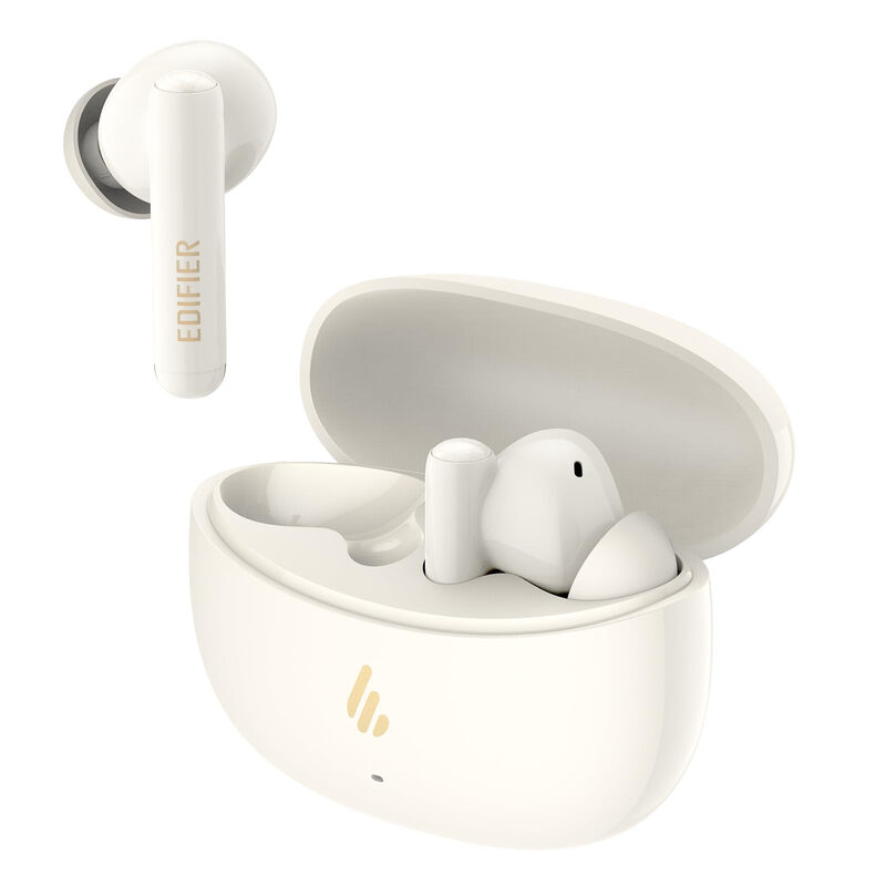 EDIFIER X5 Pro True Wireless Bluetooth 5.3 In-Ear-Kopfhörer mit aktiver Geräuschunterdrückung, KI-gestützte Anrufe, Schnellladefunktion, Gaming-Modus, App-Anpassung, IP55 wasserdicht – Elfenbein