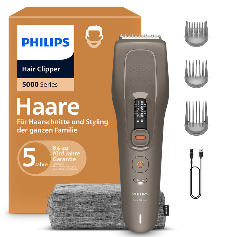 Philips Serie 5000 Haarschneider HC5735/15 - Elektrischer Haartrimmer für präzise Schnitte und anspruchsvolle Styling