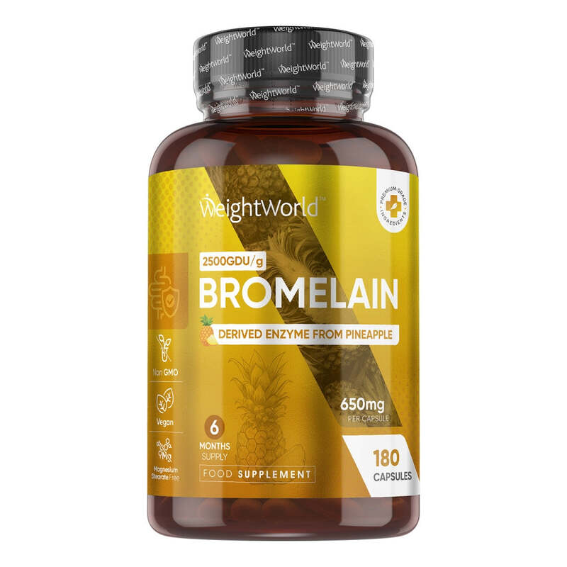 WeightWorld Bromelain 650 mg 180 Kapseln