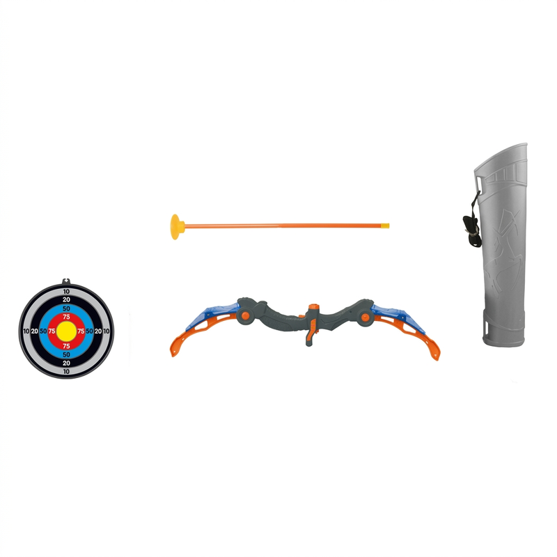 Boy's Sound and Light Archery Bow and Arrow Set, ABS+PP Toy Kit with Music for Target Practice