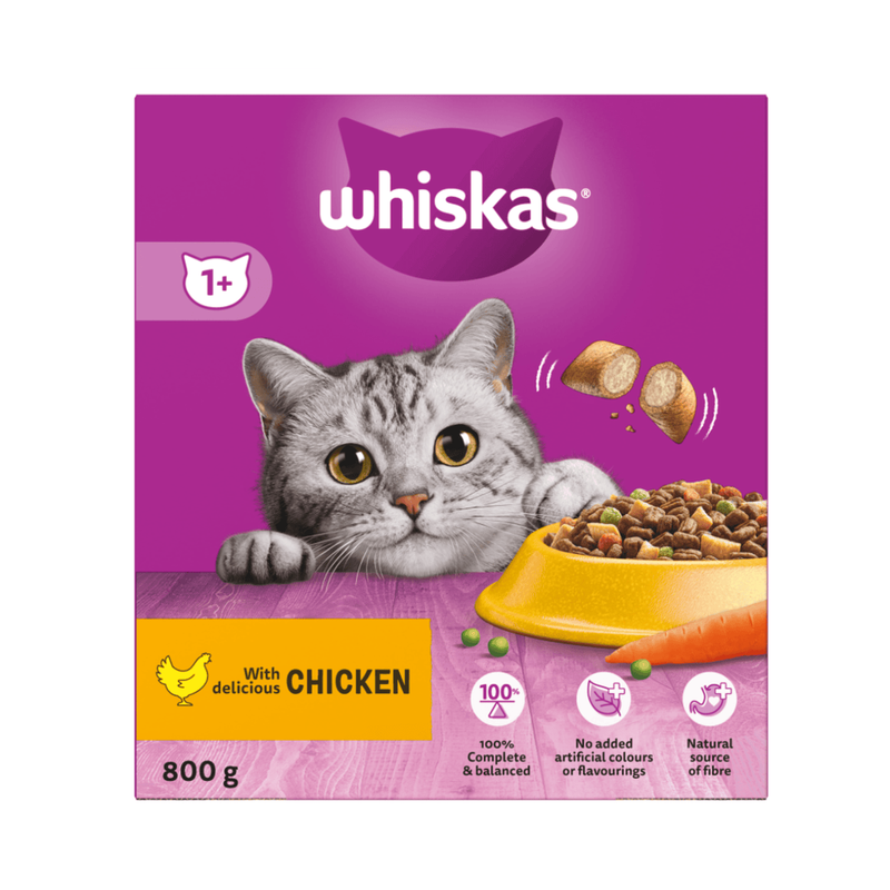 Whiskas 1+ With Delicious Chicken 800G