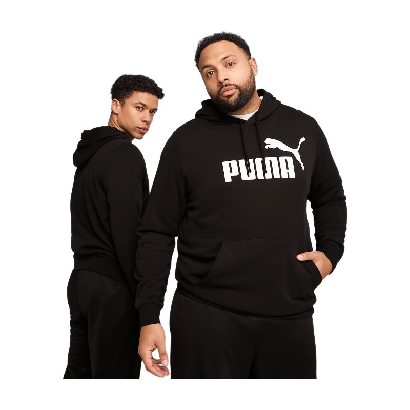 PUMA Heren Sweater 01-Zwart Essentials No. 1 Logo SS 2026 Sudadera Collectie XXL