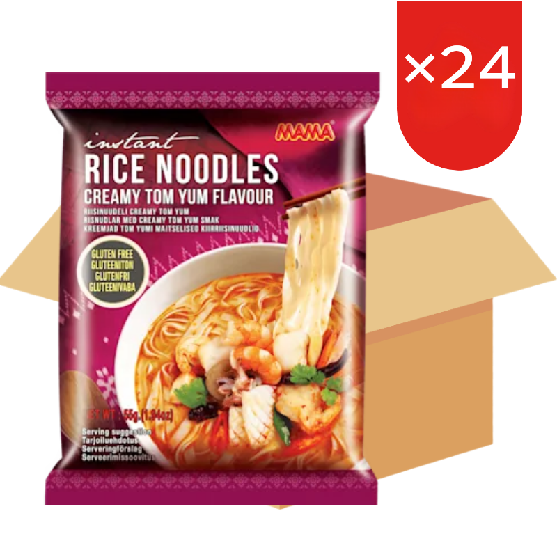 MAMA Instant Rijstnoedels Romige Tom Yum 55 g * 24 (Doos)