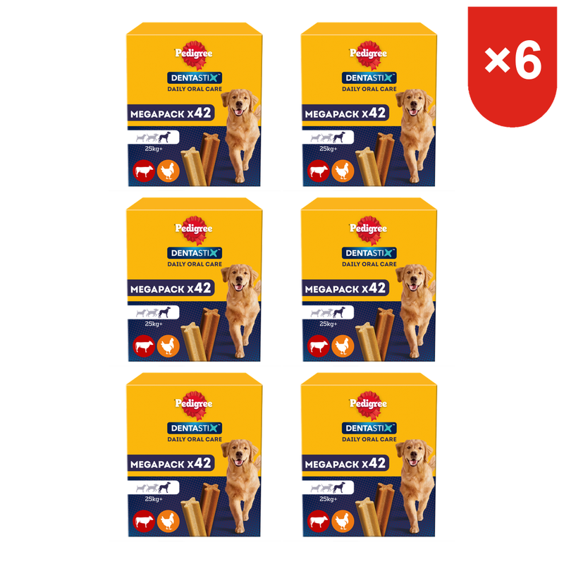 Pedigree Dentastix Maxi Multipack Lot de 42 1,62 kg * 6
