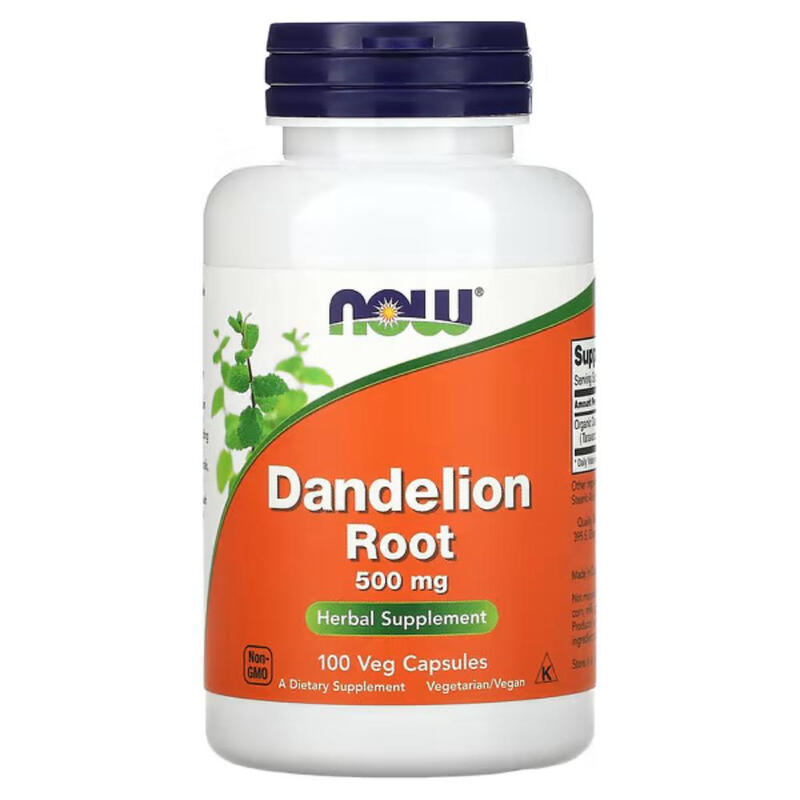 Dandelion Root Liver Wellness 500 mg - 100 Vegan Capsules