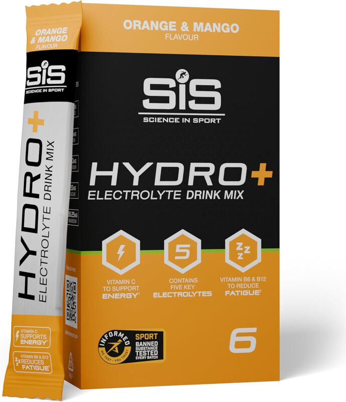 Science In Sport Orange Hydro+ Hydration Support Powder & Mango Flavour - 6 X 4.3G