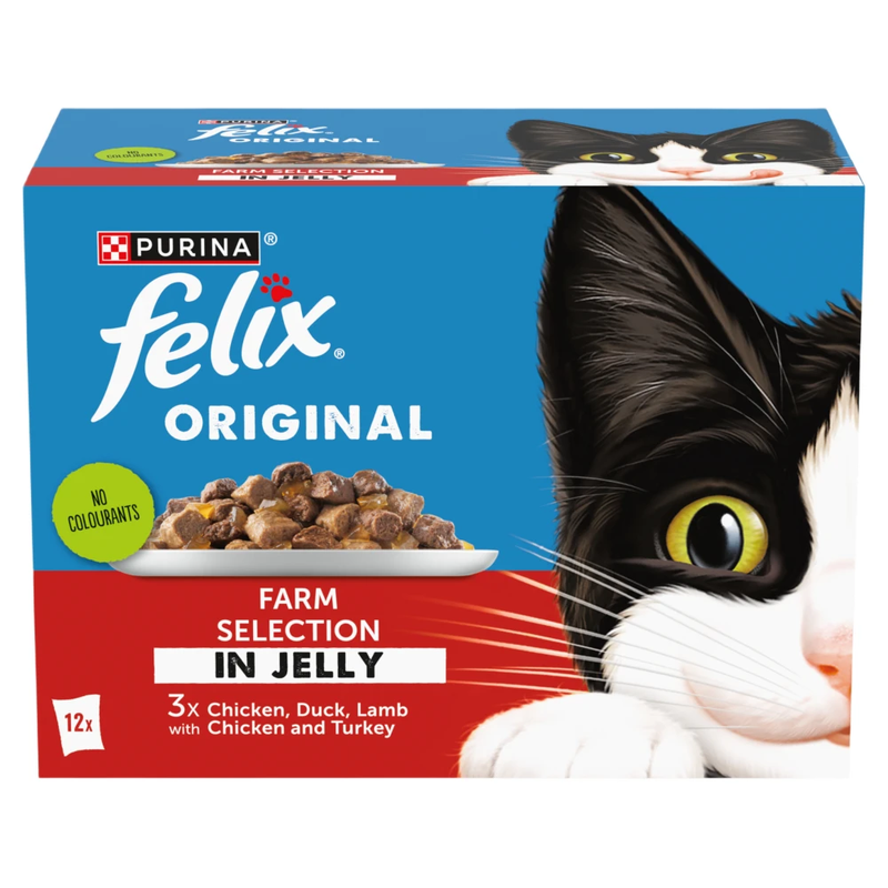 Original Farm Selection in Jelly Wet Cat Food 12x85g