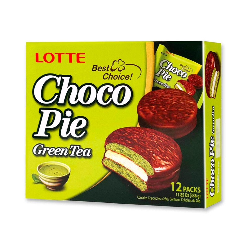 Lotte Chocopie Grüner Tee 12er Pack 336g