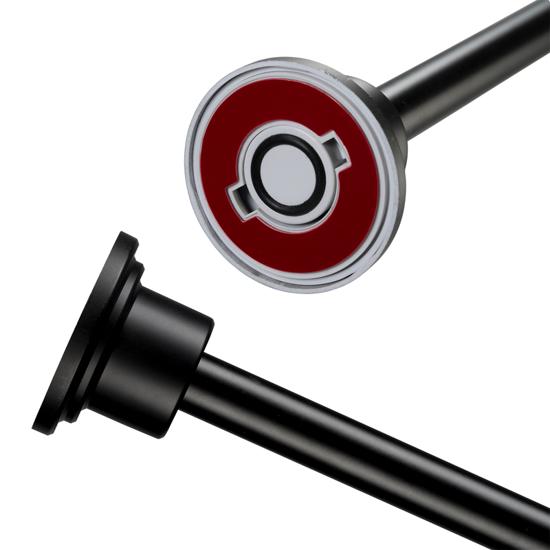 Shower Curtain Rod Stick n Lock™ Premium Telescopic Black 129.5-229.8cm
