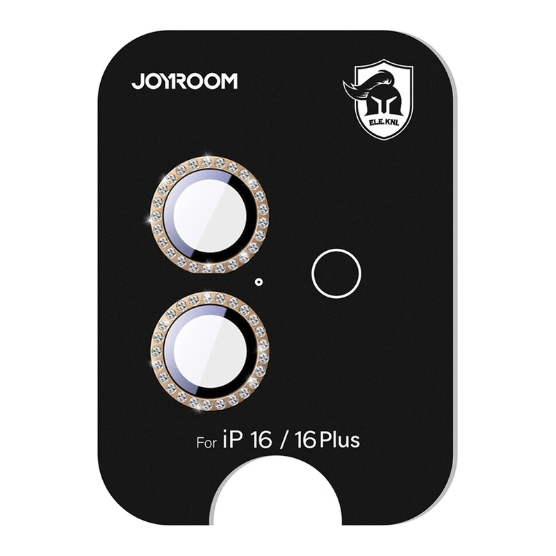 Joyroom JR-MSF0306 Displayschutzglas für iPhone 16 Pro/16 Pro Max Kameralinsen - Braun