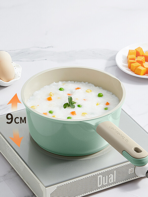 Cooker King Household Small Milk Pot, Baby Food Supplement Pot, Non-Stick Pan, Single-Serve Pot For Noodles & Milk Heating