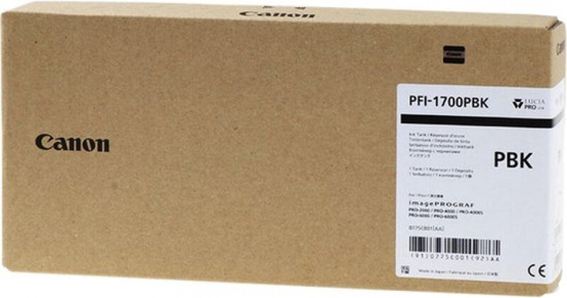 Canon PFI-1700PBK inktcartridge origineel foto zwart