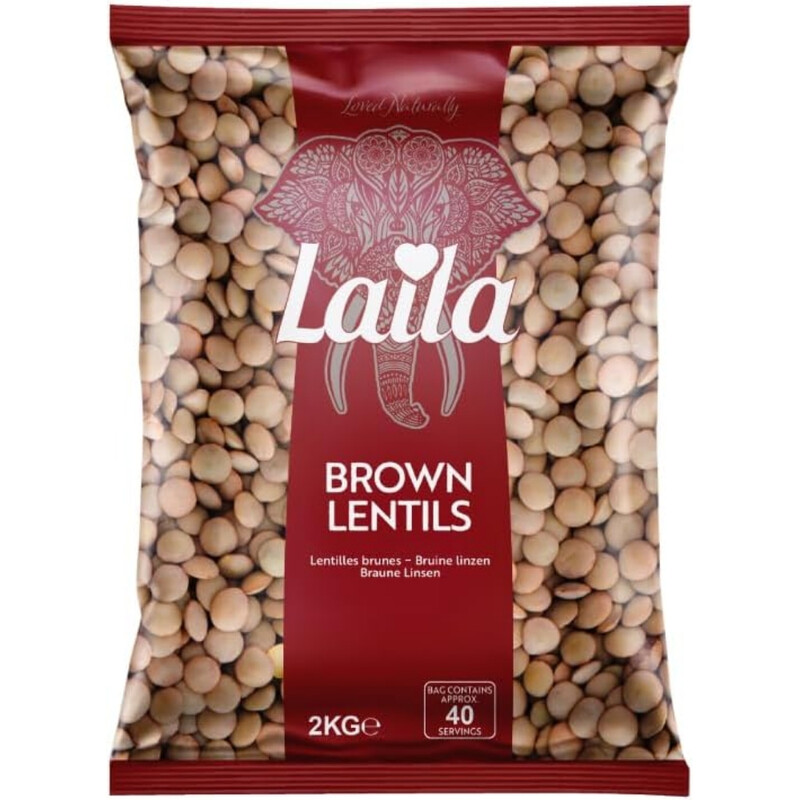 Laila Brown Lentils 2Kg