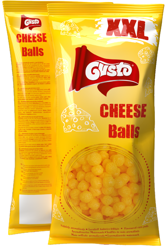 Gusto XXL kaasballetjes – knapperige maïs-kaasballetjes, feestsnack (300 g)